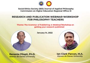 CHED RO XI Encourages more Philosophy Teachers to publish researches