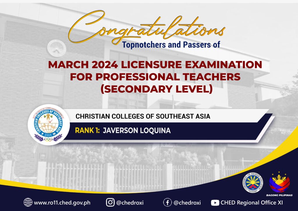 March 2024 Licensure Exam for Teachers Topnotchers