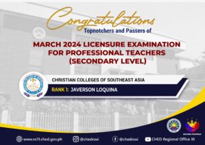 March 2024 Licensure Exam For Teachers Topnotchers - CHEDRO 11 Official ...