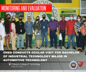 CHED RO XI and RQAT Conduct Initial Inspection at Philippine College of Technology for Bachelor of Industrial Technology Major in Automotive Technology